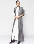 Reversible Jersey Abaya in Gray