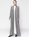 Reversible Jersey Abaya in Gray