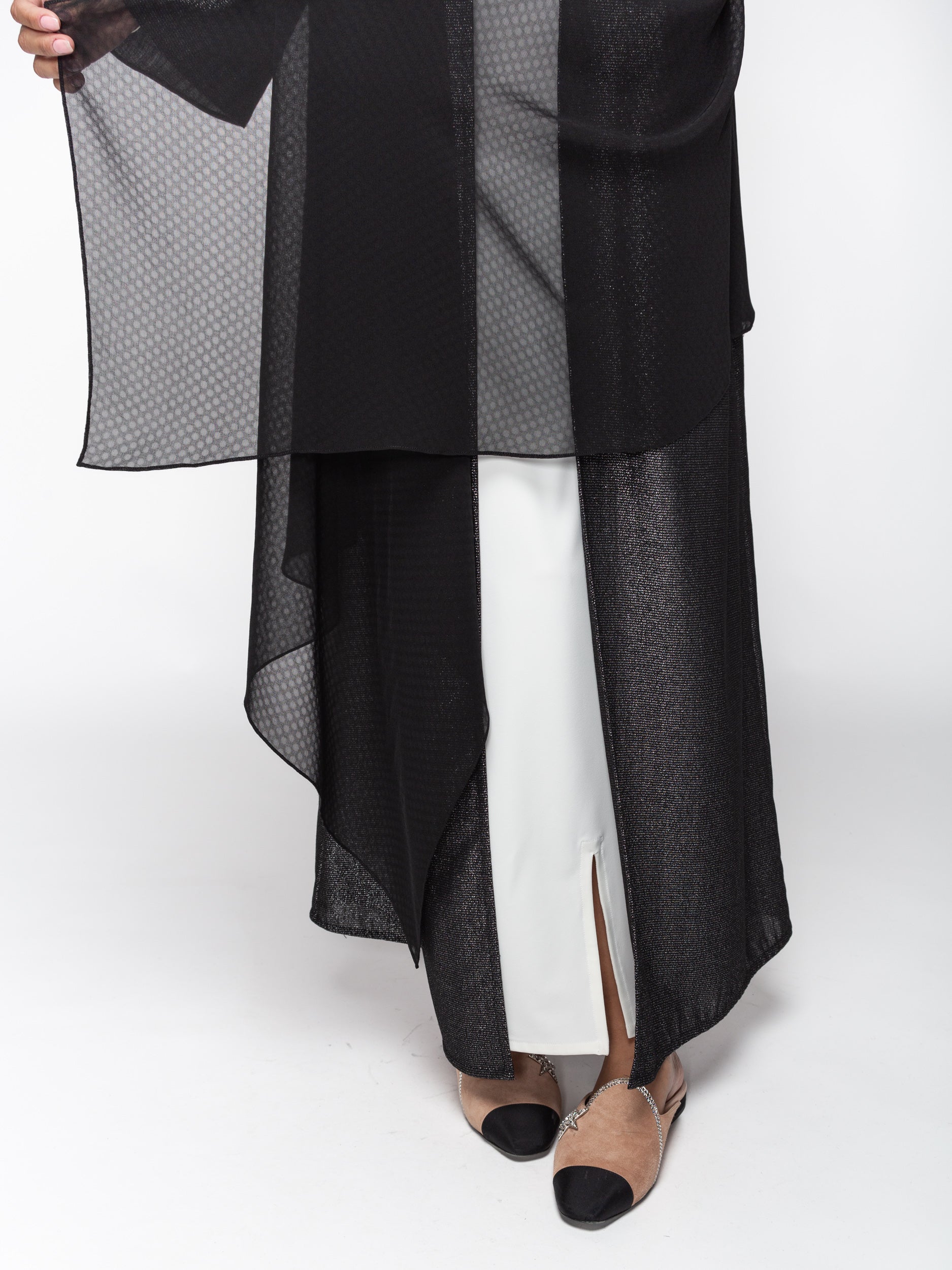 Metallic Multi Layer Abaya