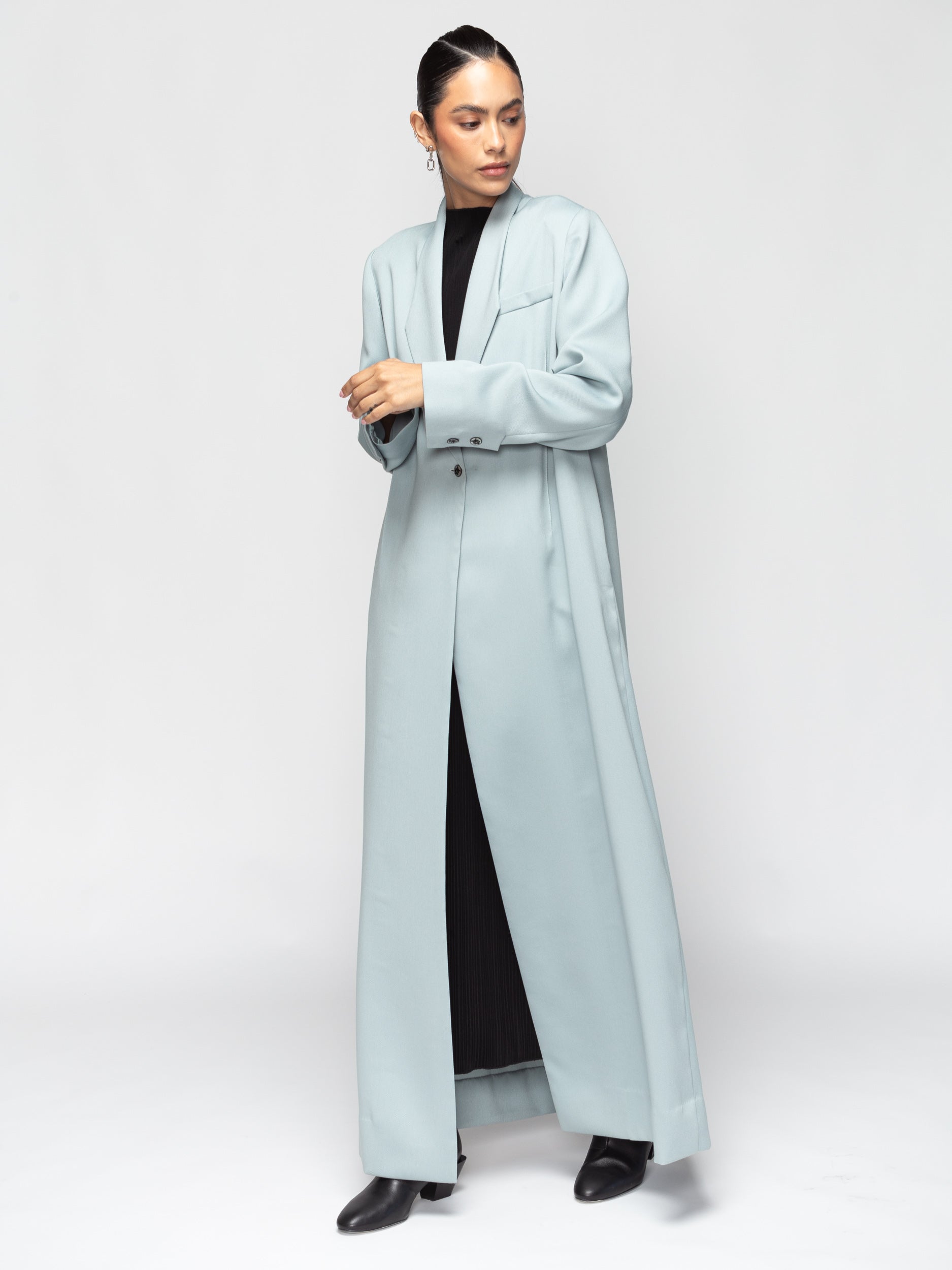 Jacket Abaya in Mint Green