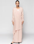 Drape Jacket Abaya in Pale Rose