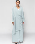 Drape Jacket Abaya in Mint Green