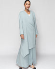 Drape Jacket Abaya in Mint Green