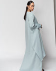 Drape Jacket Abaya in Mint Green