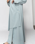 Drape Jacket Abaya in Mint Green