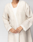 Linen Abaya in Beige