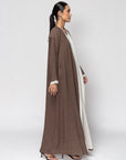 Linen Abaya in Brown