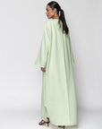 Winter Abaya in Fresh Green