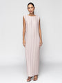 Pleated Dress in Blush