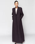 Winter Abaya in Deep Purple Missoni