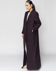 Winter Abaya in Deep Purple Missoni