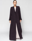 Winter Abaya in Deep Purple Missoni