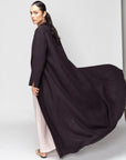 Winter Abaya in Deep Purple Missoni