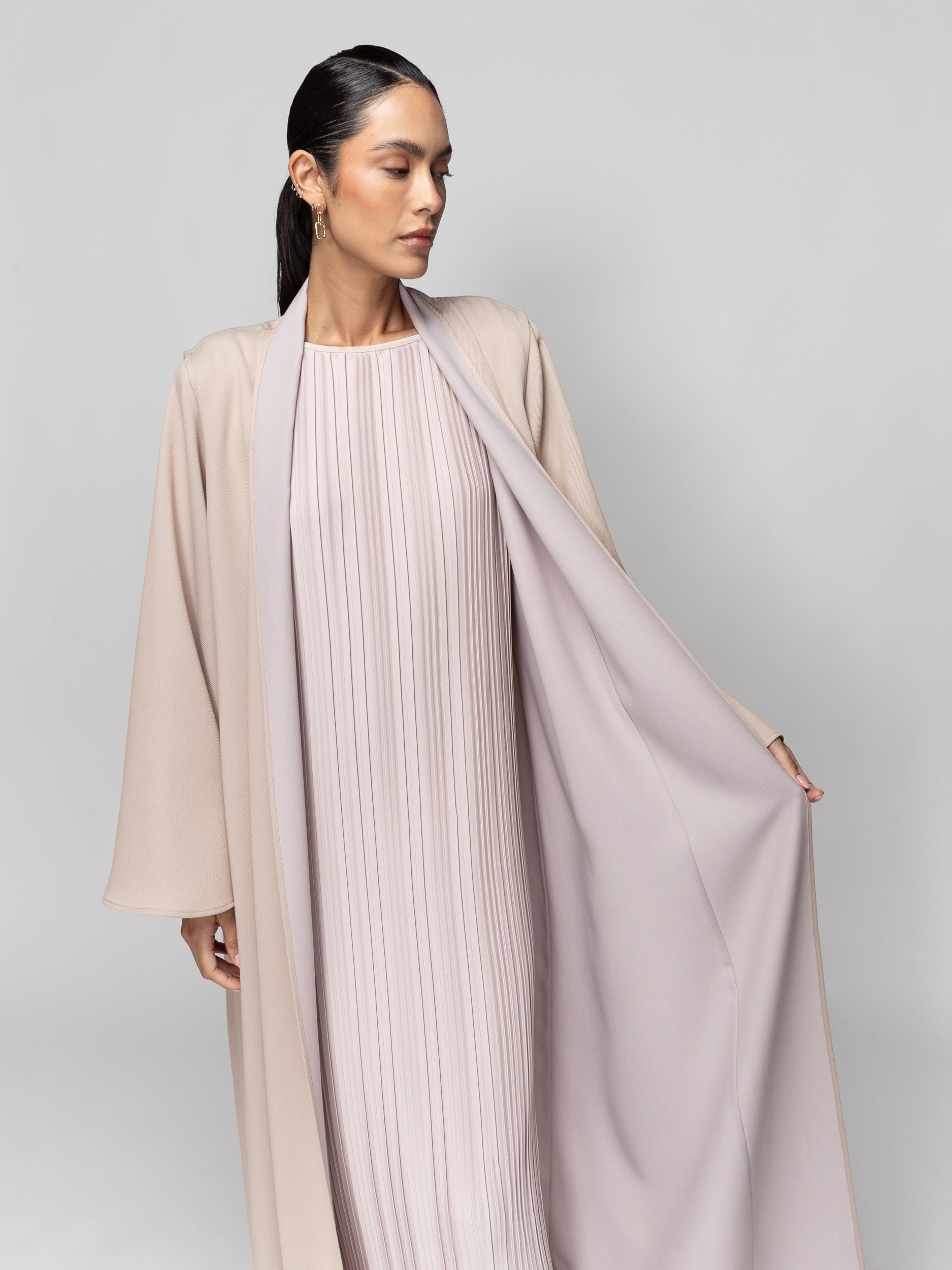 Reversible Abaya in Blush-Lavender