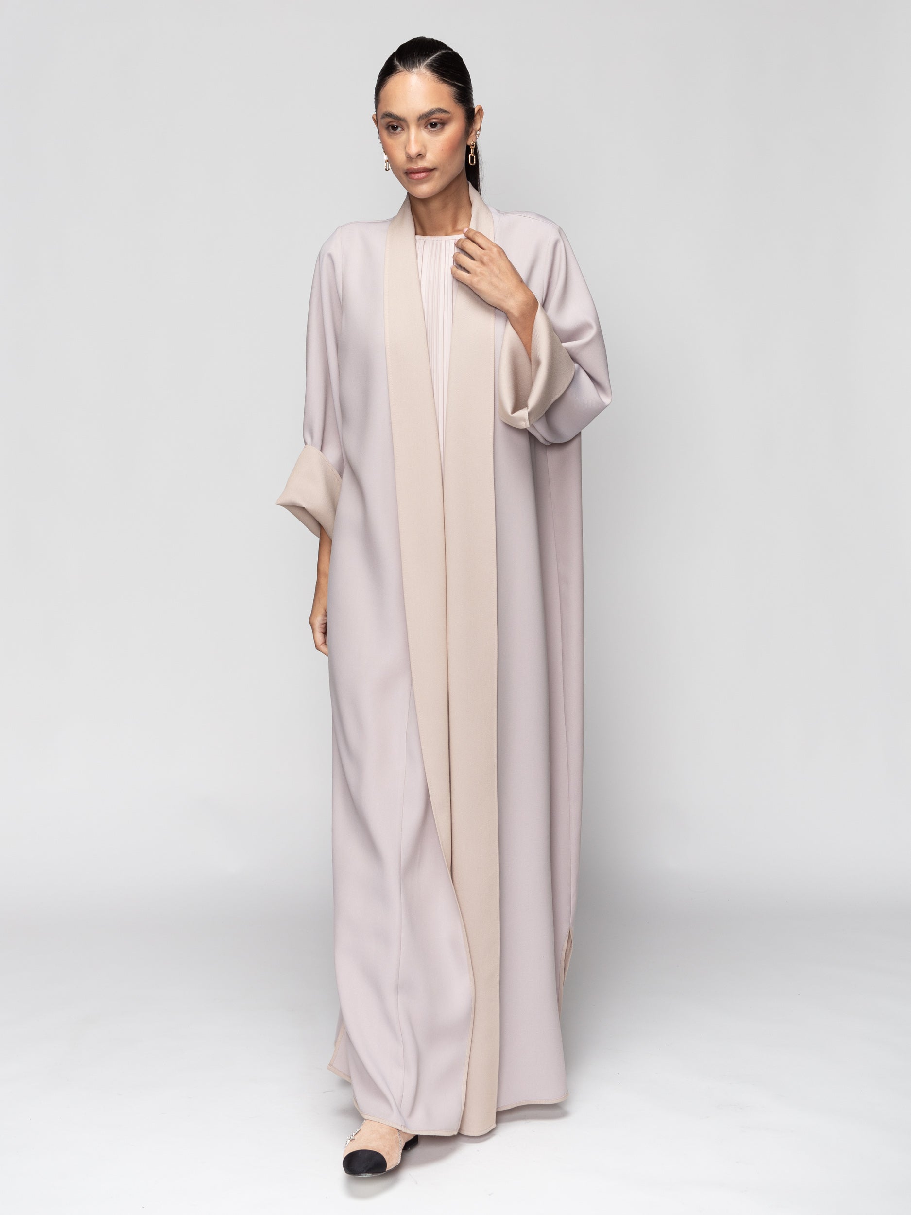 Reversible Abaya in Blush-Lavender