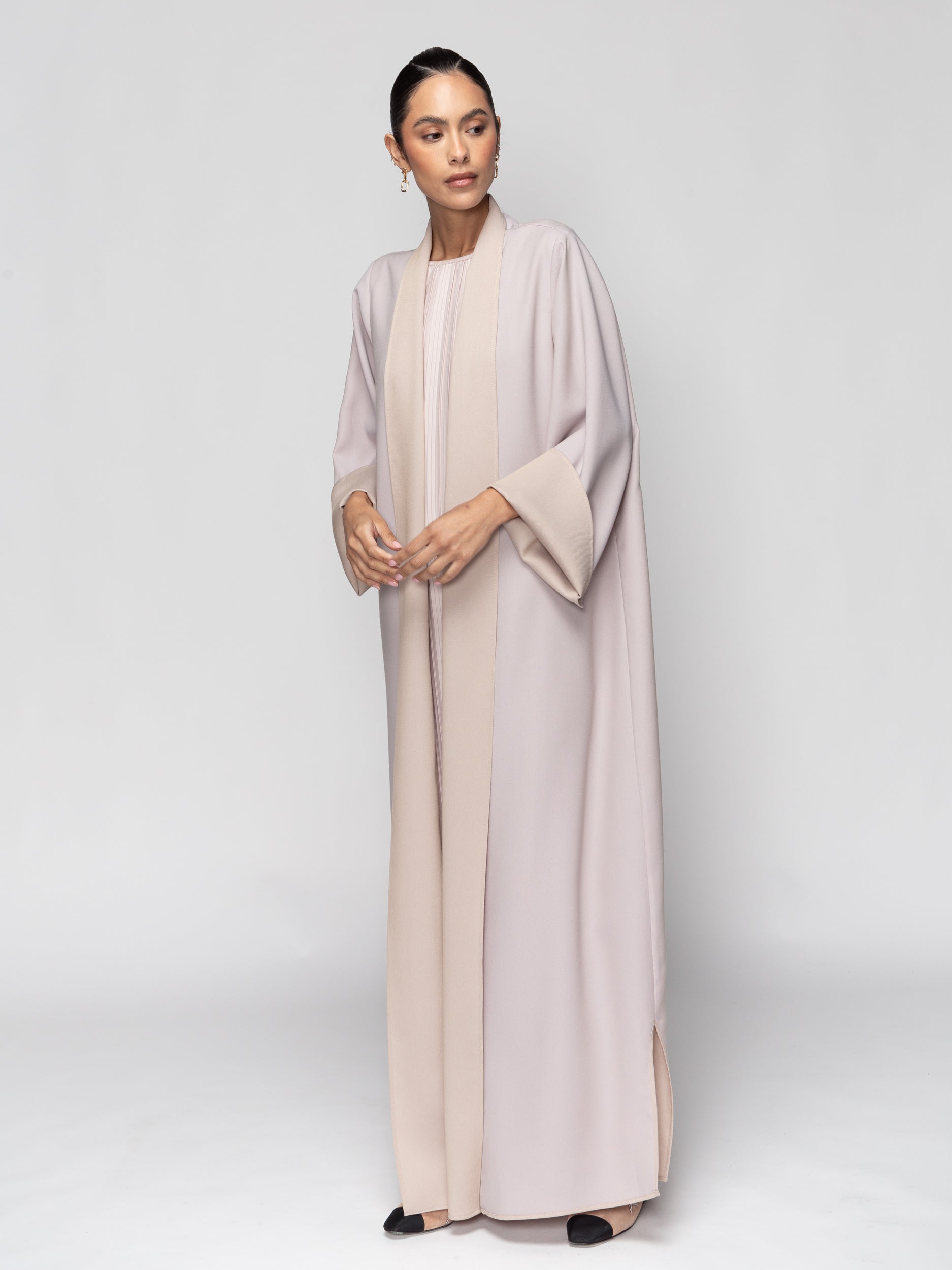 Reversible Abaya in Blush-Lavender