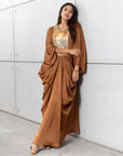 Butterfly Limited Kaftan in Golden Bronze