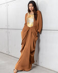 Butterfly Limited Kaftan in Golden Bronze