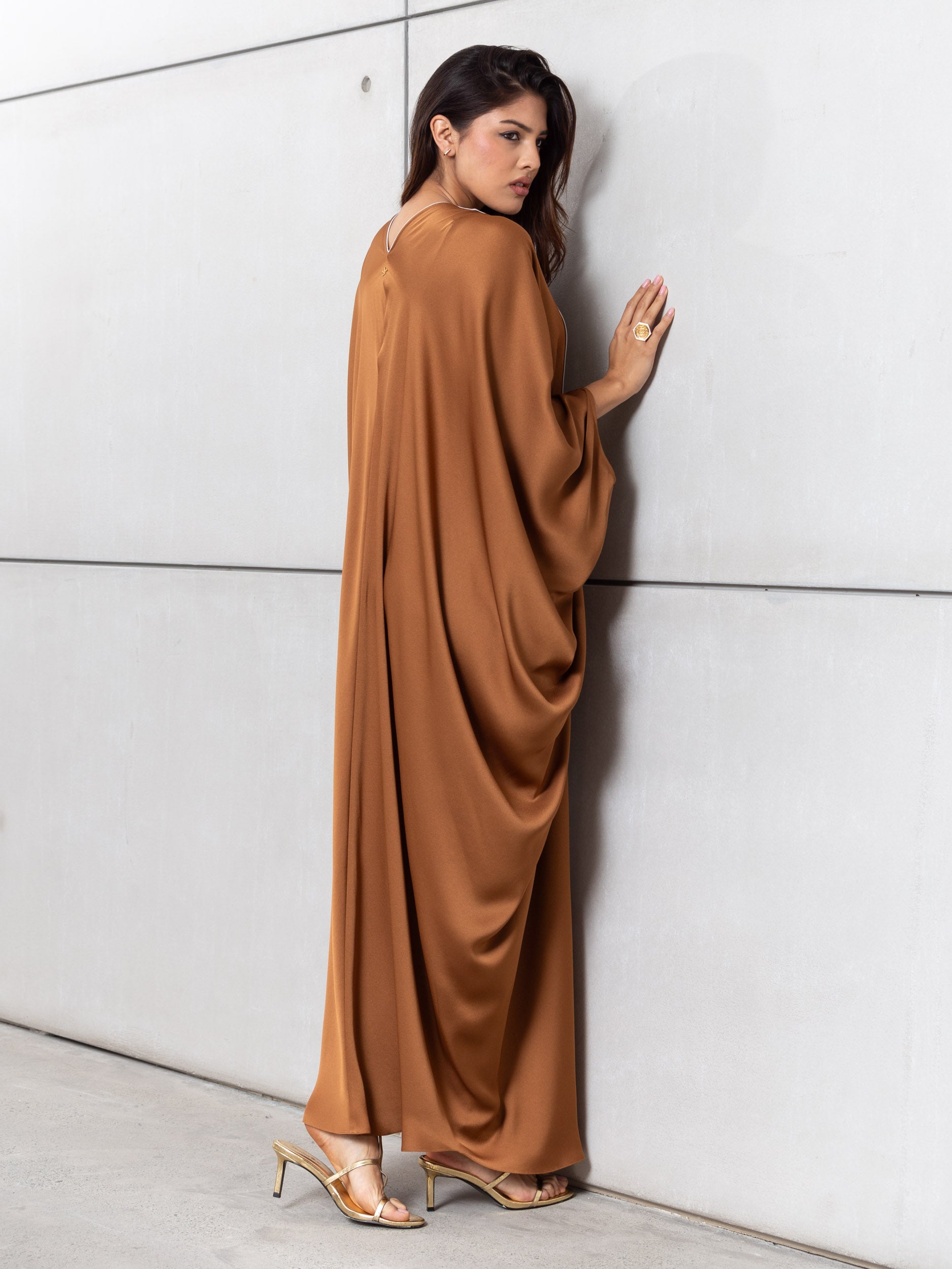 Butterfly Limited Kaftan in Golden Bronze