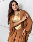 Butterfly Limited Kaftan in Golden Bronze