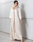 Drape Tie Kaftan in Ivory