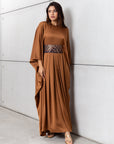 Pleated Limited Kaftan in Bronze