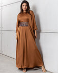 Pleated Limited Kaftan in Bronze