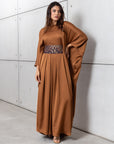 Pleated Limited Kaftan in Bronze