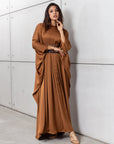 Pleated Limited Kaftan in Bronze