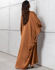 Pleated Limited Kaftan in Bronze