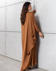 Pleated Limited Kaftan in Bronze