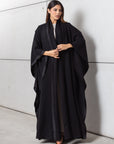 Flow Abaya with Satin in Black