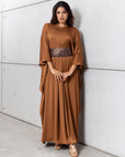 Pleated Limited Kaftan in Bronze