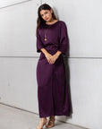 Wrap Dress in Polished Purple