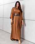 Pleated Limited Kaftan in Bronze