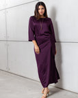 Wrap Dress in Polished Purple