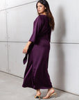 Wrap Dress in Polished Purple