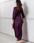 Wrap Dress in Polished Purple