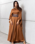 Pleated Limited Kaftan in Bronze