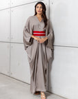 Butterfly Limited Kaftan in Silver Gray