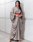 Butterfly Limited Kaftan in Silver Gray