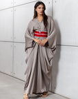 Butterfly Limited Kaftan in Silver Gray