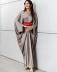 Butterfly Limited Kaftan in Silver Gray