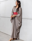 Butterfly Limited Kaftan in Silver Gray