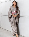 Butterfly Limited Kaftan in Silver Gray