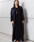 Reversible Abaya in Plum & Black