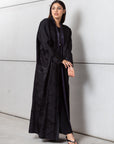 Reversible Abaya in Plum & Black