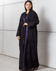 Reversible Abaya in Plum & Black