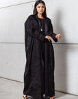 Reversible Abaya in Plum & Black