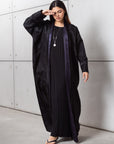 Reversible Abaya in Plum & Black